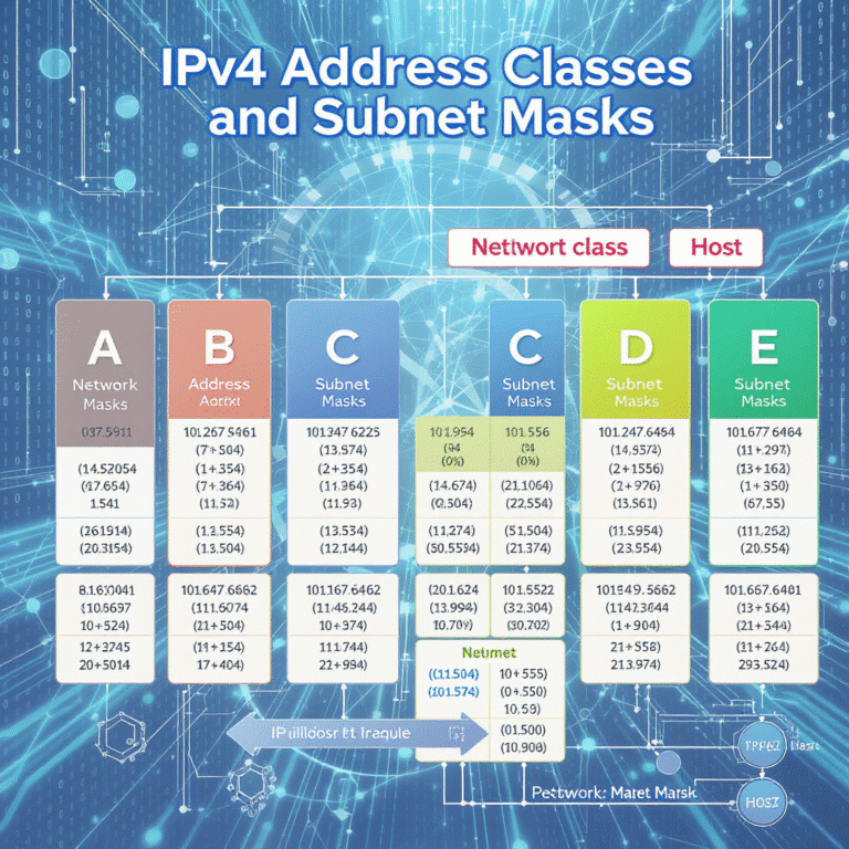 découvrez tout ce qu'il faut savoir sur les classes d'adresses ipv4 et les masques associés. apprenez à comprendre leur fonctionnement, leur importance dans le réseau et comment les utiliser efficacement pour optimiser votre infrastructure réseau.