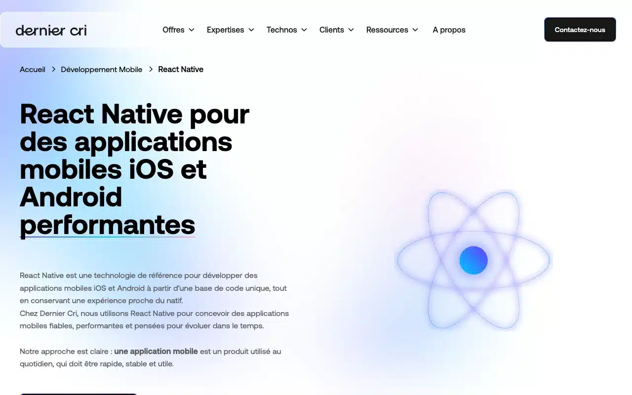 Page de l’offre sur le site de Dernier Cri