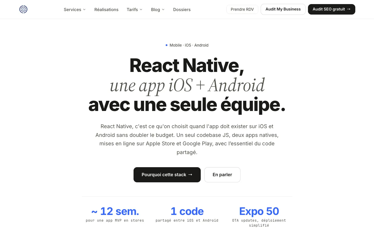 Page de l’offre sur le site de Drylead