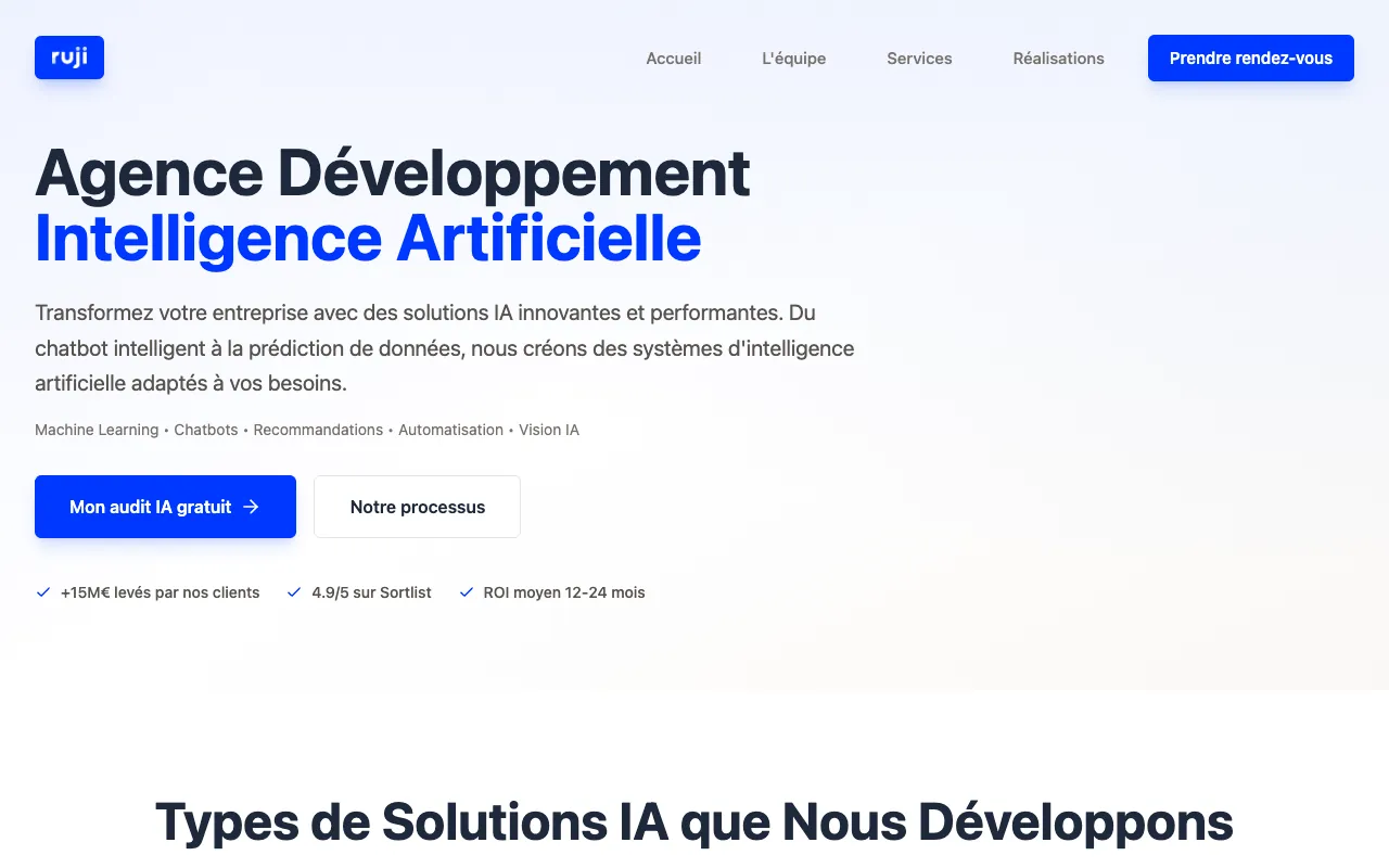 Page de l’offre sur le site de RUJI