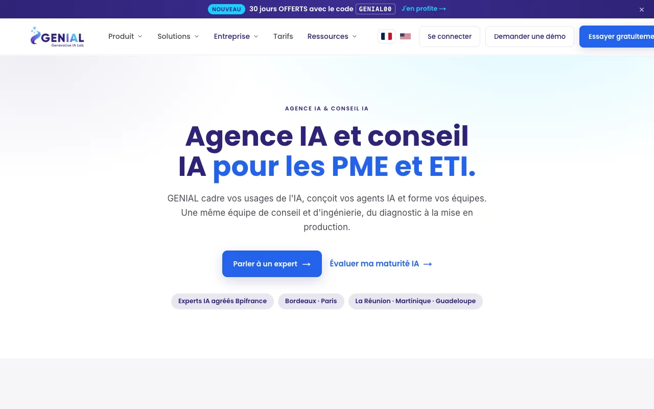 Page de l’offre sur le site de GENIAL